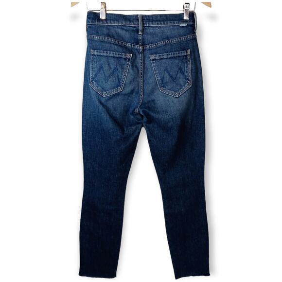 MOTHER SZ 25 The Stunner Fray Denim Jeans Wash Roasting Nuts $228 - Picture 6 of 7